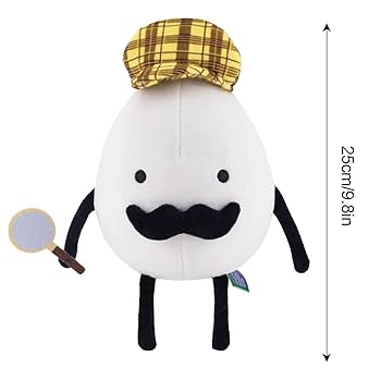  卵のぬいぐるみ 帽子付き*9 Amazon.co.jp: 9.8インチの卵のぬいぐるみ、探偵の卵の